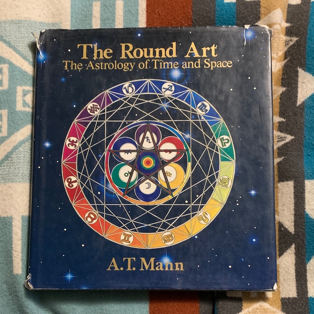 Large book-  The Round Art - The Astrology of Time and Space by A.T. Mann